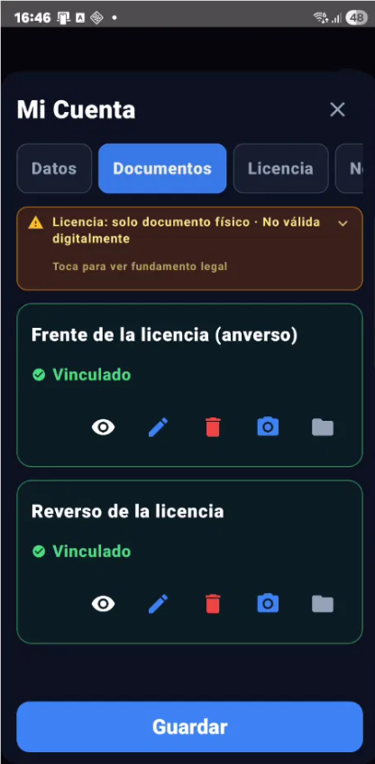Licencia conducir